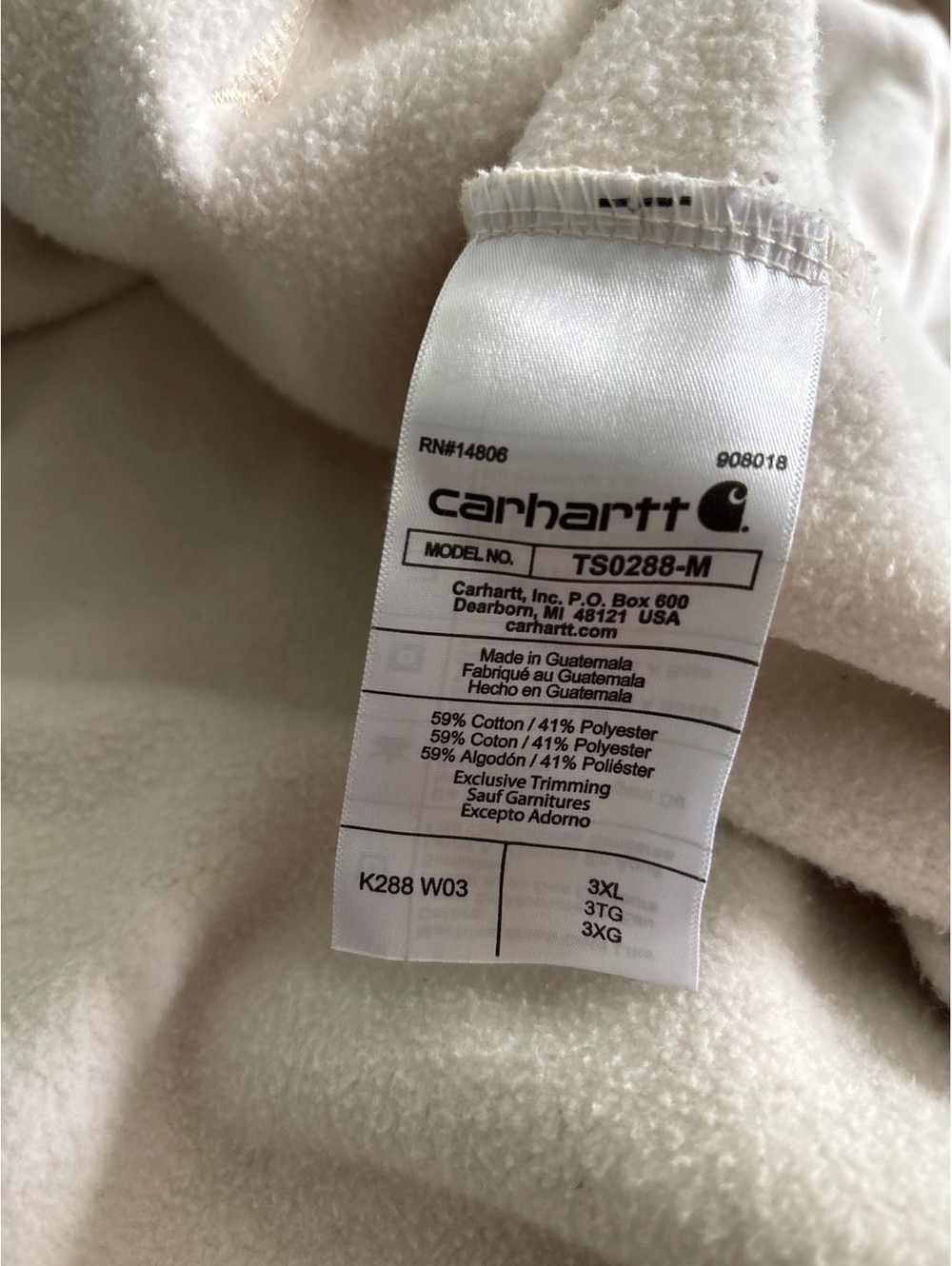 Carhartt Hoodie, Men’s 3XL - Picture 4 of 4